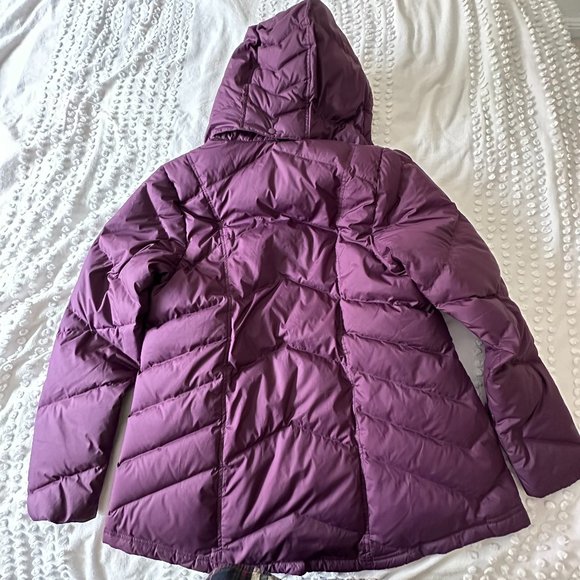 Patagonia Womens Down With It Puffer Jacket Size Medium Burgundy Maroon - Picture 6 of 6